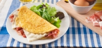 Omelette con pancetta